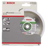 Bosch Best Serisi Seramik İçin Extra Temiz Kesim Turbo Segman  Elmas Kesme Diski 115 mm