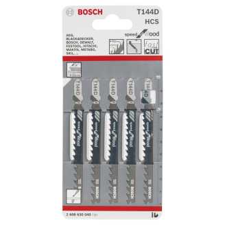 Bosch Hızlı Kesim Serisi Ahşap İçin T 144 D Dekupaj Testeresi Bıçağı - 5'Li Paket