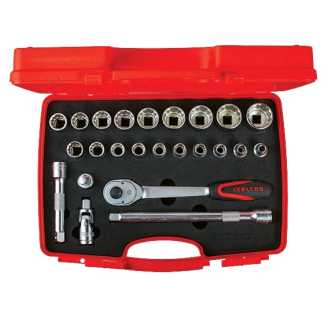 İzeltaş 1114006024 1/2" On İki Köşe Lokma Anahtar Takımı 24 Parça