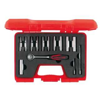 İzeltaş 1107006014 1/4" Altı Köşe Derin Lokma Takımı 14 Parça