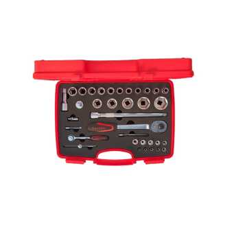 İzeltaş 1113001038 1/4''-1/2'' Altı Köşe Lokma Anahtar Takımı 35 Parça