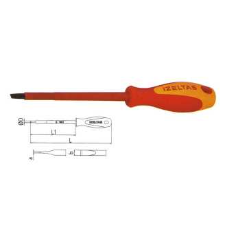 İzeltaş 4140175512 1000V İzoleli Elektrikçi Düz Uçlu Tornavida 5.5x125 İzeltaş 4140175512 1000V İzoleli Elektrikçi Düz Uçlu Tornavida 5.5x125