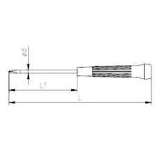 İzeltaş 4520184150 Elektronikçi Tip (Klemens) Yıldız Uçlu Klemens Tornavida 4x150