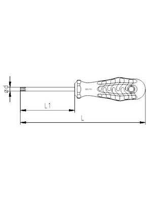 İzeltaş 4775180030 Torx Uçlu Tornavida T30