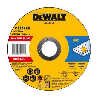 Dewalt DT3506 Metal Kesme Diski 115 x 1.0 x 22.23 mm