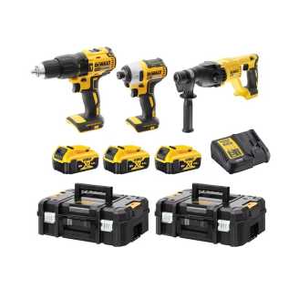 Dewalt DCK369M3T 18V XR 4.0 AH Li-ion Kömürsüz Kombinasyon 3 Parça Kit 