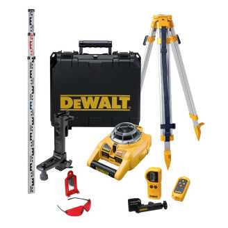 Dewalt DW075PK Yatay ve Dikey Otomatik Hizalamalı Rotatif Lazer Distomat Seti, 15m - 100m