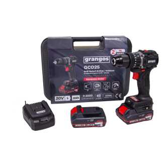 Grangos GCD25-T2 20V 2 Ah Çift Akülü Darbeli Matkap Grangos GCD25-T2 20V 2 Ah Çift Akülü Darbeli Matkap