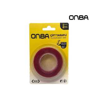 Onba Bant 18 mm x 2 yrd Çift Taraflı Montaj Bandı Onba Bant 18 mm x 2 yrd Çift Taraflı Montaj Bandı